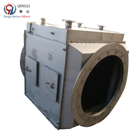 Economizer Boiler Uap Mini Berbahan Bakar Minyak, Suku Cadang Boiler Industri, Tabung Sirip Spiral untuk Pemulihan Panas Model QL, Pompa Mesin R410A
