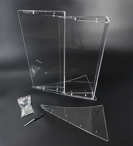 Đa chức năng Acrylic truy cập hàng đầu trong suốt 2/3 Tier Acrylic Brochure tờ rơi mỹ phẩm hiển thị đứng chủ Rack kệ - Product Image 6