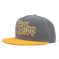 Gorra Snapback Personalizable de 5 Paneles, Tela Twill, Visera Curva Plana, Logotipo con Bordado 3D, Unisex, Vintage, Transpirable, con Diseño de Puntos