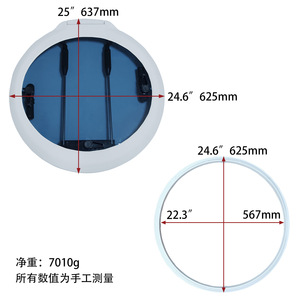 Claraboya Circular de Plástico con Apertura Vertical para Barco, Yate, RV, Ventana de Cubierta - Product Image 4