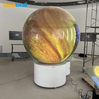 Seeball 120cm Diamètres OEM/ODM Interaction Système d'écran sphérique Écran de projection Chine Écran de projecteur de cinéma Usine