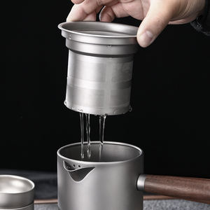 Théière en titane 580 ml, tasse à thé multifonctionnelle, théière, tasse à thé pour filtre à thé, tasse à thé pour le camping, ensemble de tasses à thé pour la maison - Product Image 5