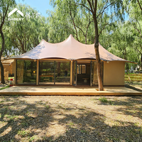Pod de glamping de luxe en acier, maison préfabriquée, alternative à la maison conteneur, unité résistante aux intempéries pour hôtel, camping écologique ou complexe hôtelier