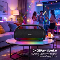 Nouvelle Enceinte Bluetooth Portable 2026 avec Lumières LED RGB, Super Bass, Étanche, Sans Fil, pour Extérieur, Prise en Charge TWS USB TF