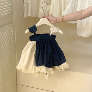 Child Star Circle Girls Sleeveless Dress Summer Mori Style Breathable Cotton Outfit For Little Girls - Product Image 5