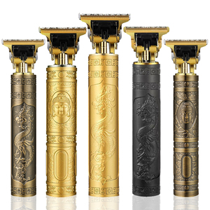 Cortadora de <span class=keywords><strong>Pelo</strong></span> Profesional para Hombre y Recortadora de Barba Eléctrica Recargable de Bronce con 4 Peines Guía para Uso Doméstico - Product Image 2