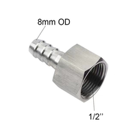 Pompe magnétique NPT 1/2 pouce MP-15R, pompe à eau en acier inoxydable pour brassage maison avec raccord de tuyau 1/2 pouce, adaptateur coupleur en acier inoxydable 304