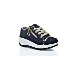 Suola alta da ragazza stringa 4 Mesvim scarpe Archi 10 nero