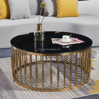 Ensemble de tables basses modernes en métal pour salon, hôtel, bureau à domicile, style luxe, fabriqué à Foshan