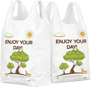 Bolsa de Compras Biodegradable de Plástico PE para Supermercados y Tiendas de Comestibles - Product Image 1