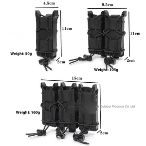 Ventilatore tattico singolo elastico a tiraggio rapido da esterno resistente in Nylon tigre da 9mm accessorio per caricatore attrezzatura da <span class=keywords><strong>difesa</strong></span> personale Molle - Product Image 5