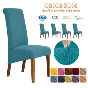Fundas <span class=keywords><strong>para</strong></span> Sillas de Respaldo Largo al por Mayor, Tela Jacquard de Alta Elasticidad, Fundas <span class=keywords><strong>para</strong></span> Sillas de Salón Extra Grandes - Product Image 1