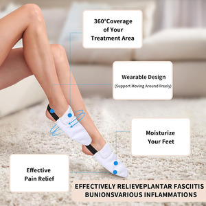 แผ่นประคบน้ำมันละหุ่งสำหรับเท้า แผ่นประคบเท้าดีท็อกซ์แบบใช้ซ้ำได้ ถุงเท้าคลุมนิ้วเท้าแบบซ่อน น้ำมันละหุ่งสำหรับเท้าสำหรับผู้ชาย - Product Image 5