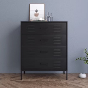 Armario lateral de metal para sala de estar, mueble para lado de la cama, junto a la cama - Product Image 4