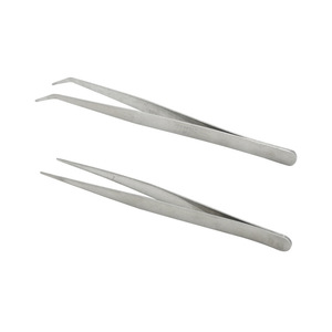 Pinces à épiler en acier inoxydable, pointes droites et courbées de précision pour la couture et l'usage industriel - Product Image 5