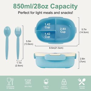 Wholesale Custom Cylinder <b>Kids</b> Lunch Box <b>Set</b> Bento BPA-Free Thermal Plastic Microwavable Eco-Friendly Kitchen Bag Water Bottle - Product Image 4