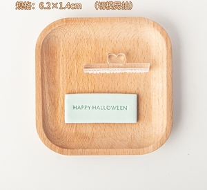 <span class=keywords><strong>Mots</strong></span> <span class=keywords><strong>de</strong></span> safran acrylique 3D Cookie Stamp moule bricolage outils <span class=keywords><strong>de</strong></span> cuisson pour joyeux anniversaire toutes occasions Cookie Cutter Stamp - Product Image 5