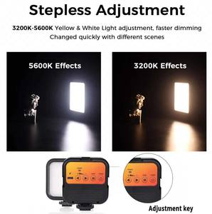 Mini Panel de luz de video LED portátil, brillo regulable, lámpara de video suave recargable <span class=keywords><strong>para</strong></span> maquillaje, luz de relleno de estudio Selfie - Product Image 4