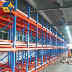 NOVA CE Heavy Duty Upright Frame <strong>Pallet</strong> <strong>Type</strong> Racking System Warehouse Metal Steel Blue Orange Storage Push Back <strong>Racks</strong> - Product Image 2