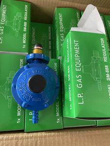 Régulateur de pression manuel basse pression pour <span class=keywords><strong>gaz</strong></span> <span class=keywords><strong>butane</strong></span>/propane <span class=keywords><strong>avec</strong></span> kit de collier de serrage, en alliage d'aluminium, réducteur de pression basse température, port 3/8 pouces - Product Image 5
