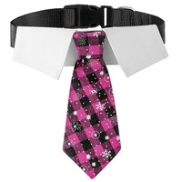 Nouvel Arrivage Direct Usine Noël Style Britannique Coton-Polyester Collier pour Animaux de Compagnie Cravate Foulard de Fête pour Animaux de Taille Moyenne