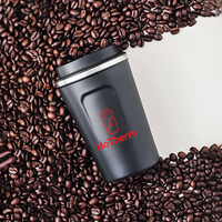 Gobelet à café isotherme en acier inoxydable à double paroi avec affichage de la température, poignée antidérapante, 510 ml, vente en gros, tasse de voyage de luxe pour les affaires