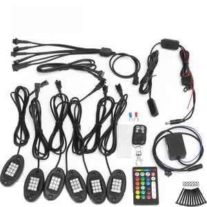 Kit de Luces RGB para Autos, Jeeps, Camionetas, ATVs 4x4, Luces Decorativas para Bajo el Vehículo, 9 LED, 4-12 Módulos, 12V, 2 Años de Garantía - Product Image 4