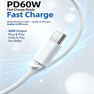 Câble USB-C tressé à charge rapide PD 60W, conducteur en cuivre pur, anti-casse, pour la charge et le transfert de données, compatible avec les modèles 18, 17, 16 - <span class=keywords><strong>Prix</strong></span> usine - Product Image 5