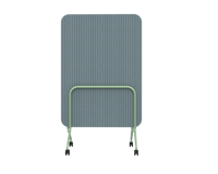 Tableau de présentation roulant OMNI, séparateur de bureau mobile avec surface inscriptible