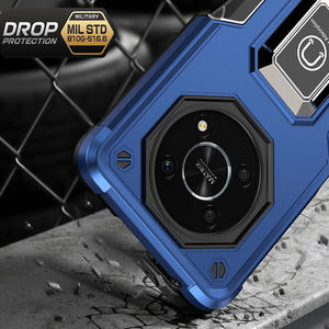 Coque armure antichoc pour Honor X9 <span class=keywords><strong>5G</strong></span> X8 Y70 Y90 en Silicone + PC avec anneau en métal, coque arrière de téléphone pour <span class=keywords><strong>Huawei</strong></span> Honor Magic 4 Lite - Product Image 4