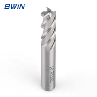 BWiN personnalisé 6mm fraise en bout fournisseur 4 cannelures M35 M42 M2 HSS fraise en bout pour métal diamètre 4mm-25mm