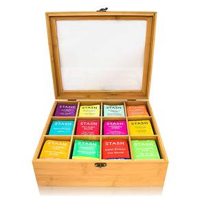 Super Quality Custom Wooden Gift Box for Tea Bamboo Tea Box