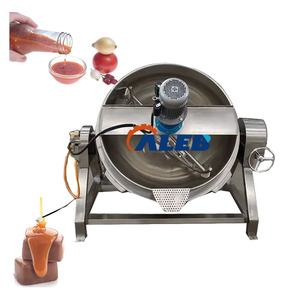 Bouilloires revêtues de vapeur Offre Spéciale Bouilloires revêtues chauffantes électriques à gaz avec mélangeur pour ustensiles de cuisine automatiques commerciaux - Product Image 1