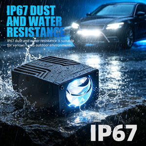 SANVI S100 voor auto, motor, elektrische fiets, optische middenrooster LED dubbele lens koplamp, nieuw, beste prijs - Product Image 5