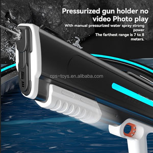 Pistol Air Listrik dengan Mainan Menyala, Pistol Semprot Air Otomatis Bertenaga Tinggi, Mainan Luar Ruangan Musim Panas untuk Anak-Anak - Product Image 5