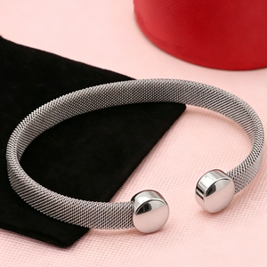 Solicite el Catálogo: Pulsera de Malla de Acero Inoxidable para Mujer, Joyería de Moda, Regalo, Venta al por Mayor - Product Image 3