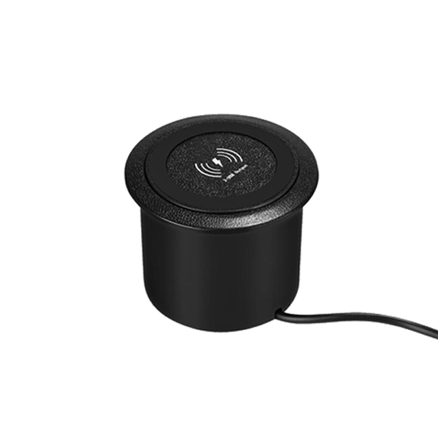 High Quality Invisible Long Range Under Table Desk Bench Hidden 10W QC3.0 PD Magnetic Wireless Charger