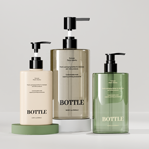 Runxuan 500ml flacone per lavaggio a mano contenitori per imballaggio flaconi per Shampoo 300ml <span class=keywords><strong>testa</strong></span> pompa a gradiente di colore della caramella <span class=keywords><strong>vuota</strong></span> quadrata - Product Image 3