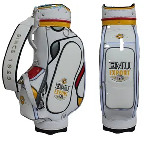 En çok satan Golf çantası japonya tarzı PU deri çizikler önlemek golf çantası Deluxe Golf tur çantası