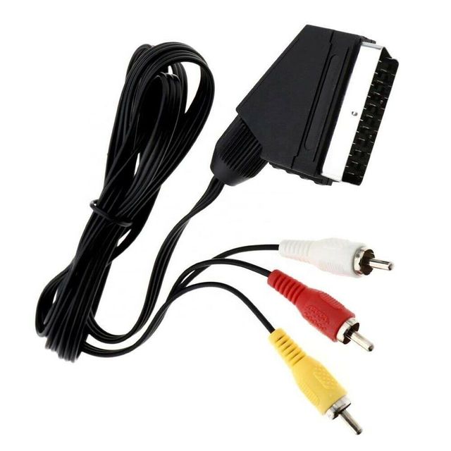 RGB Scart to RCA Composite AV Cable Cord for NES Audio Video AV Scart Cable Lead Cord