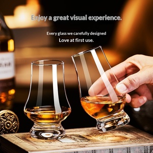 Verre à whisky et à vin sans plomb international, base épaissie, verre à spiritueux professionnel ISO, simplicité moderne - Product Image 1