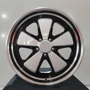 Diseño de lujo 20 21 22 pulgadas 5x130 cubo de rueda pulido de aluminio juego negro tonto plata plato profundo rueda de aleación forjada para BMW
