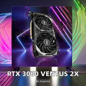<span class=keywords><strong>MSI</strong></span> GeForce RTX 3060 VENTUS 2X 12g OC高品质桌面显卡，带8gb GDDR6 PCI快速风扇冷却器 - Product Image 6