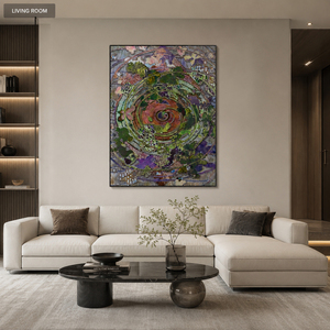 Modern Abstract Sandstone Texture Wall Art Mixed Media 3D Effect Living Room Hotel Wall Hanging Painting Custom Size - Product Image 1