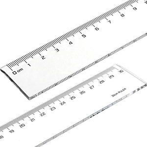 KereLab קידום מכירות שליט 20cm 30cm מותאם אישית לוגו פלסטיק ישר בית ספר שליט