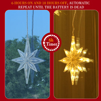Northland 8 Beleuchtungs modi Fernbedienung Timer Bethlehem Star Light Batterie betriebenes Weihnachts fenster Dekor Luces de Cortina