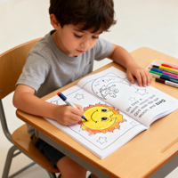 Ensemble de livres de coloriage pour enfants avec crayons, cadeau pour garçons et filles