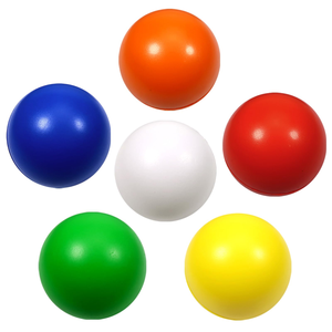 Balles anti-stress personnalisées non toxiques, balles à presser colorées en mousse pour enfants et adultes, jouets moelleux pour l'exercice des mains et la réduction de l'anxiété - Product Image 1