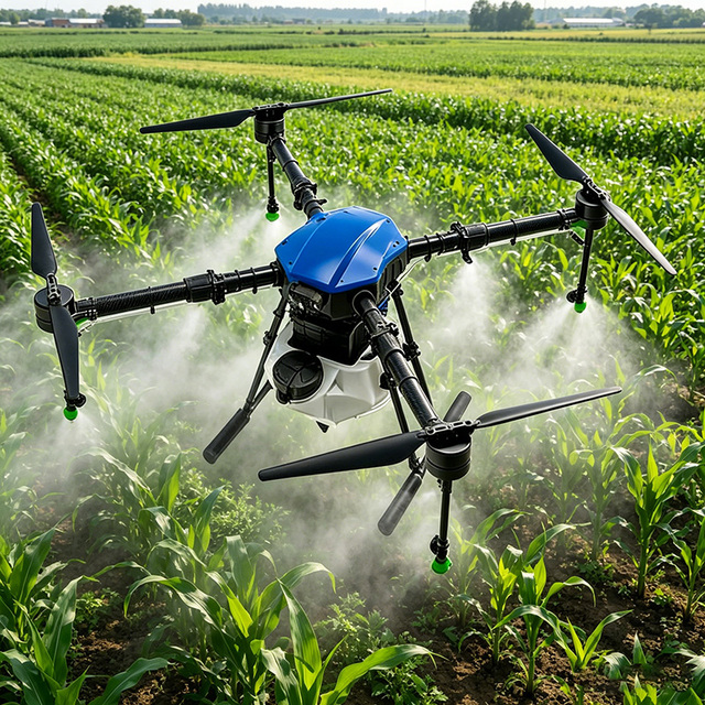 Agricultural Unmanned Aerial Vehicle Sprayer Agriculture Farm Sprayer Atomized Particle Size Setting Available
