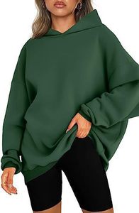 <span class=keywords><strong>Pull</strong></span> à capuche ample et surdimensionné pour femmes, poids lourd personnalisé, polaire, couleur unie, grande taille, hauts à capuche maxi pour femmes - Product Image 2